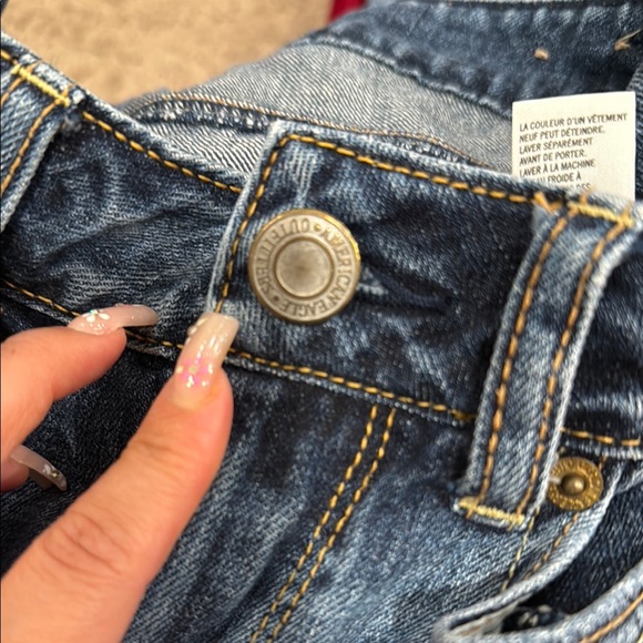 American Eagle Outfitters Blue Straight Leg Jeans - Picture 3 of 3